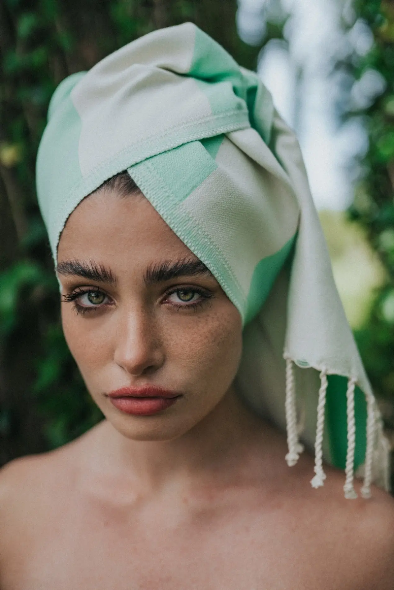 Futah - Zavial Verde Água Toalha Individual  (4)