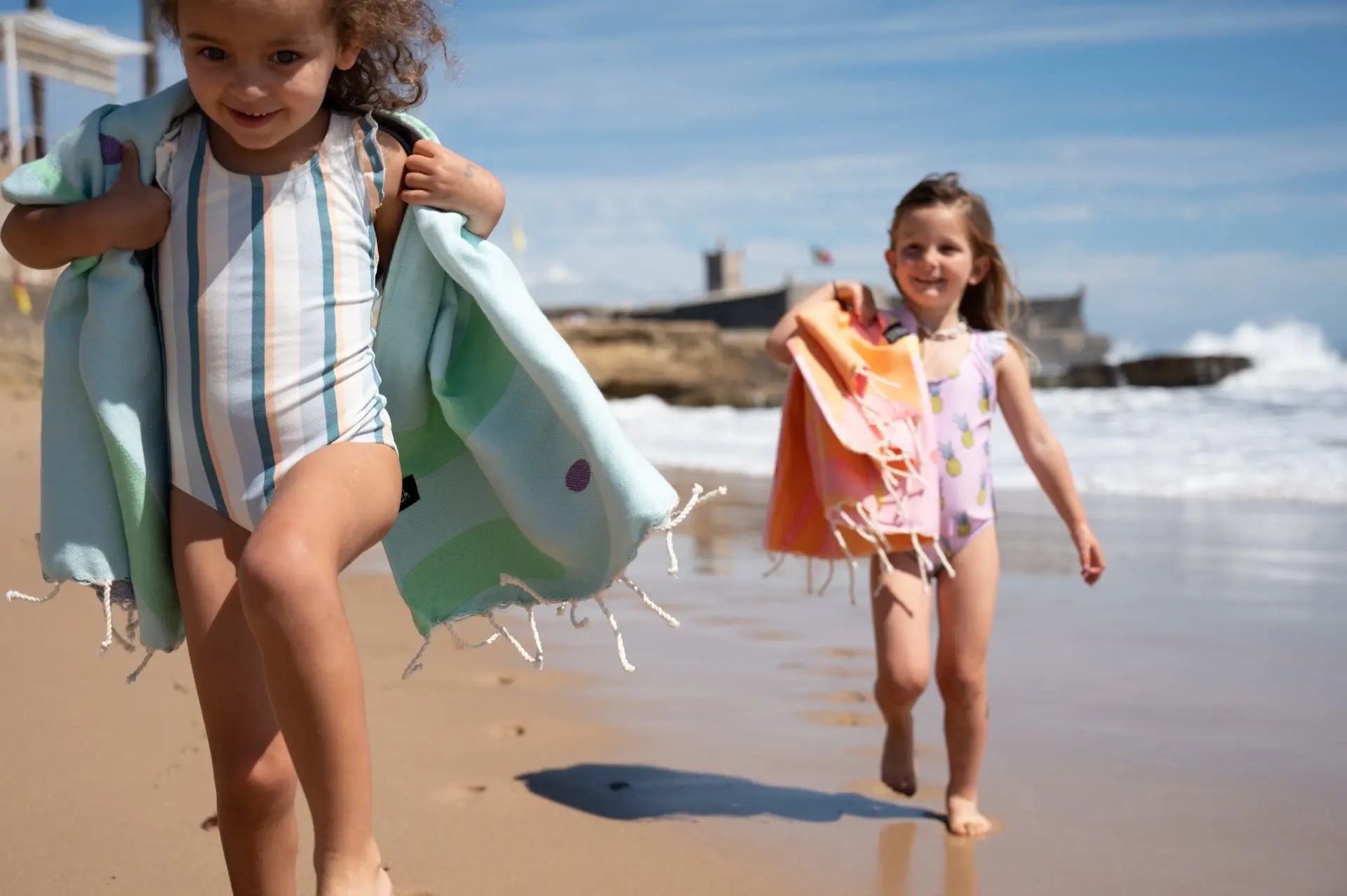 Futah - Algae Azul Claro Toalha Criança  (5)