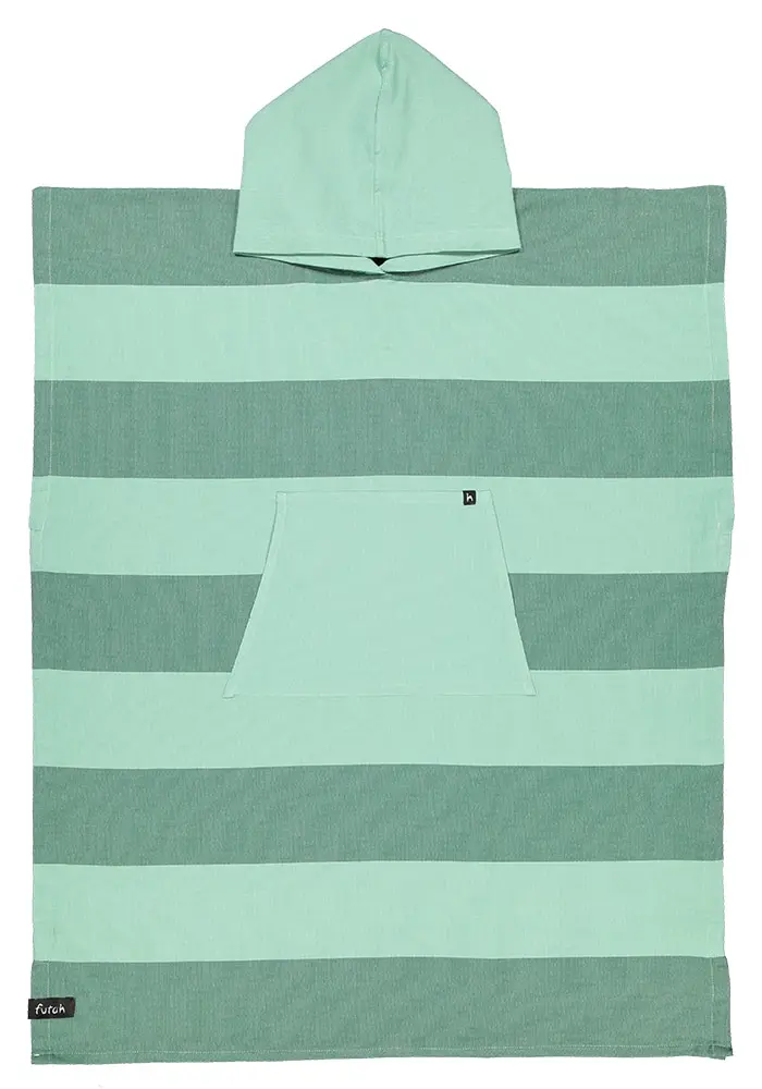 Futah - Bedu Verde & Verde Claro Poncho Adulto (1)