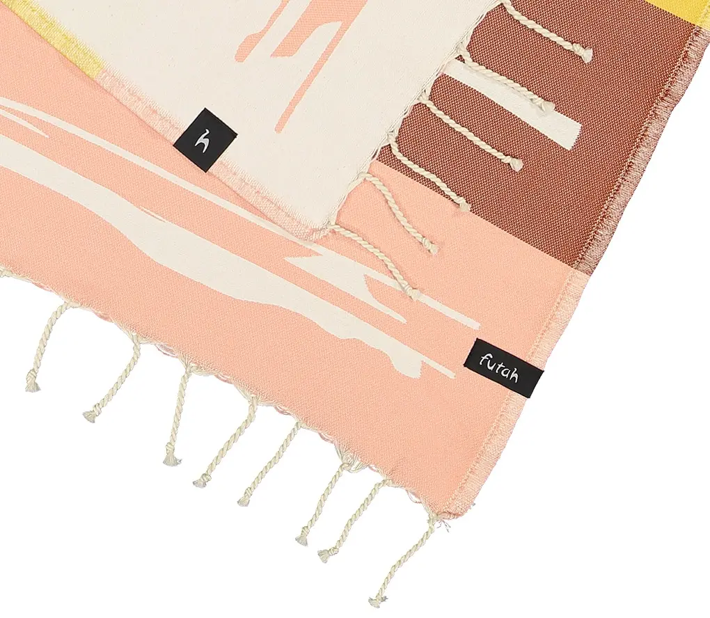 Futah - Maure Coral Toalha Individual (3)