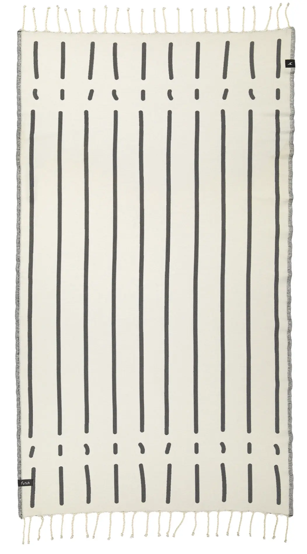 Futah - Nefua Preto & Branco Toalha Individual (2)
