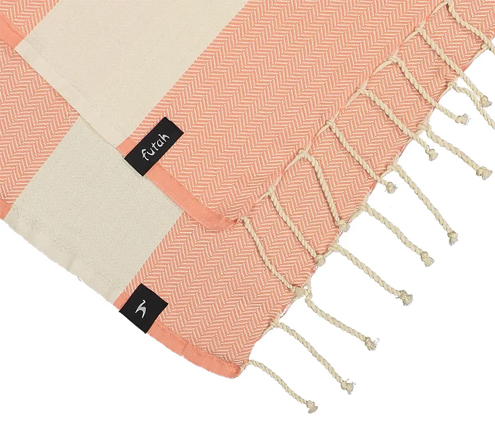 Futah - Bedu Coral Toalha Individual (2)