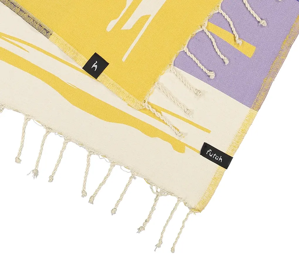 Futah - Maure Mostarda Toalha Individual (3)