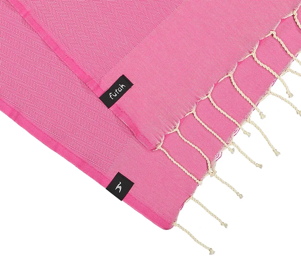 Futah - Ericeira Rosa Escuro Toalha Individual (2)